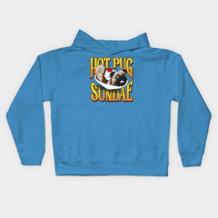 Hot Pug Sundae Kids Hoodie